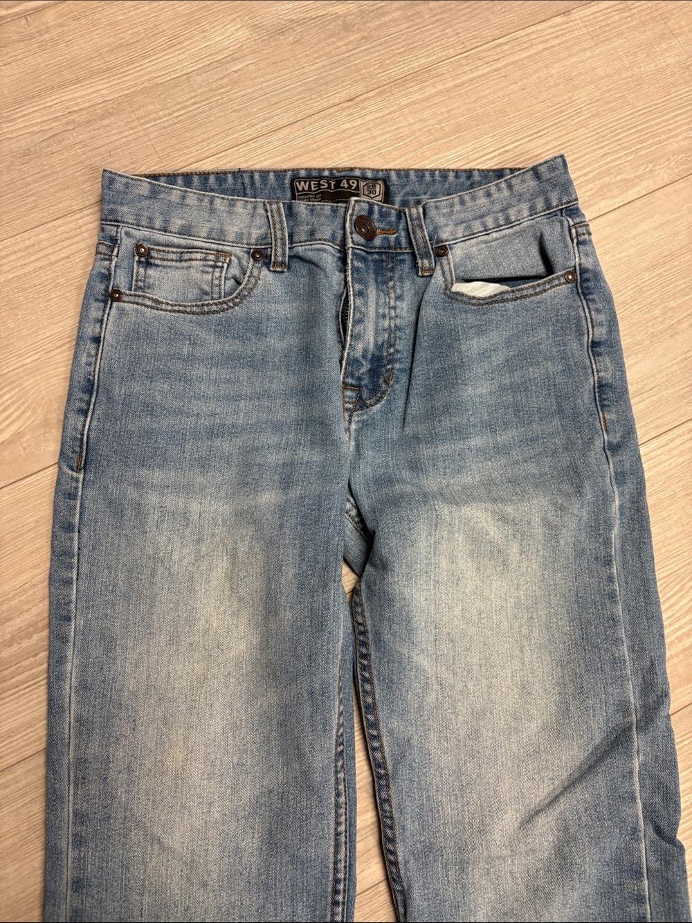West 49 Men's Light Blue Straight Jeans 28x30
